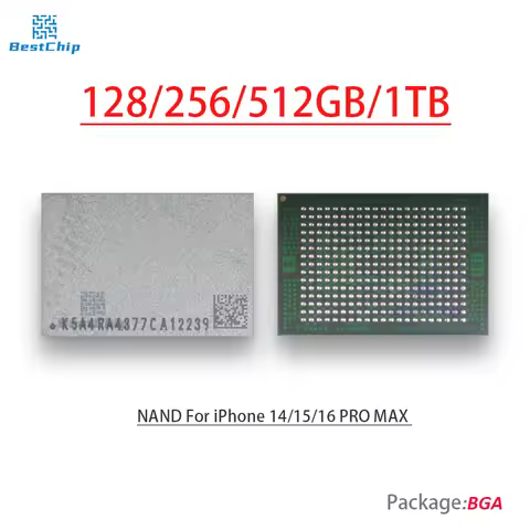 128G/256G 512GB 1TB 1T HDD Storage NAND Memory Flash chip For iPhone 14/15/16 PRO MAX 14pro max mini