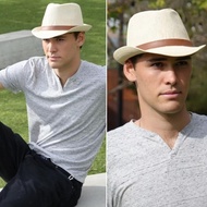 Imported Panama Jazz Straw Fedora Hat for Men and Women