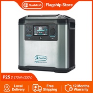 Flashfish P25 Portable Power Station 2000W/1573Wh Max(3000W) Fast Charging Extra Power Station for H