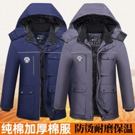 Winter Pure Cotton Thickened Anti-scalding Cotton Jacket Reflective Striped Cotton Jacket Workshop S