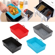 Air Fryers Oven Baking Tray, Air Fryer Silicone Basket Silicone Mold Pizza Mat Round Replacement Grill Pan Air Fryer Accessories