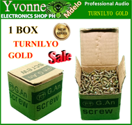 The 1BOX (TURNILYO GOLD) 3/4" GOLD SCREWS ROUNDED HEAD 800pcs