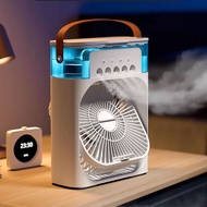 Mini Air Conditioner Portable Cooling Fan Aircond 4 in 1 Humidifier Purifier USB Mist Cooler With 7 Color LED Light