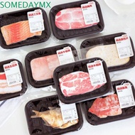 SOMEDAYMX Simulation Fish Meat Sticky Notes Cute Food Series Notepad Students Gift Child Japanese St