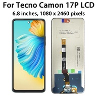 CG7 6.8 "ทดสอบสำหรับ Tecno Camon 17 P CG7 CG7n สัมผัสหน้าจอ LCD ประกอบหน้าจอโทรศัพท์ Camon17 P Lcd