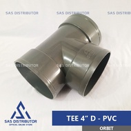 Tee 4" inch PVC D Orbit | Tee Pipe 4" inch PVC | Letter T 4" in | T 4 Pipe Connection | Tee 11.4 mm