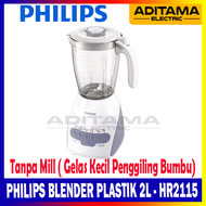 PHILIPS BLENDER PLASTIK 2 Liter HR2115 / PHILIPS BLENDER PLASTIK 2L HR 2115