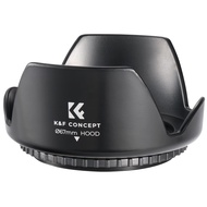 K&F Concept 67mm Tulip Flower Lens Hood for Canon, Nikon, Sony Cameras with EF-S 18-135mm f3.5-5.6,