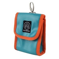 AMINAH-清爽藍皮革配件包 行動電源專屬小包