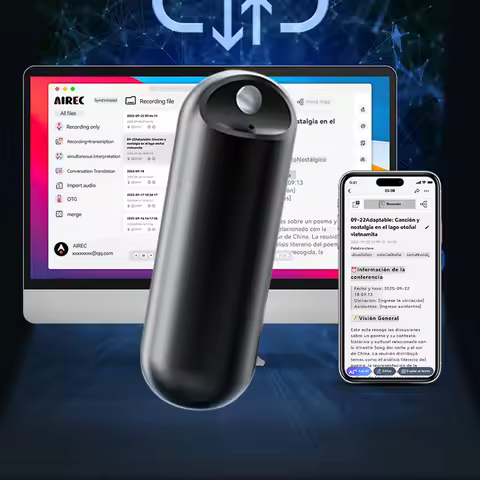 Keychain AI Voice Recorder Cloud Sync Storage Speech-to-Text 256 Languages Translation Summary Mind 