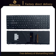 Siakoocty US English RGB Backlit Keyboard For CLEVO N850 N870 P950 P955 N950 N957 N855 CVM15F23USJ43