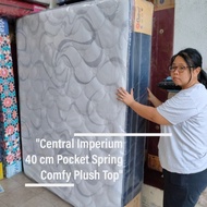 Jual New Comfy Plush Top Central Imperium Kasur Pocket Spring Bed 40