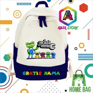 Gecko's Garage Children's School Backpack Free Name