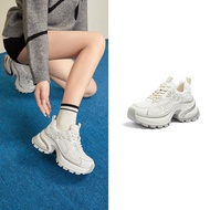 Camel รองเท้าผ้าใบผู้หญิงรองเท้ากีฬาลำลองรองเท้าบู๊ตหนา8ซม.