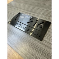 Stainless Steel House Number Plate - Embossed House Number Plate