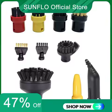 SUNFLO Steam Nozzle Brush Head For Karcher SC Series SC2 SC3 SC4 SC5 Steam Extension Nozzle Copper B