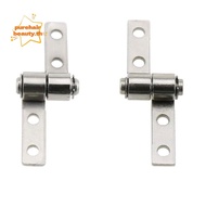 PUREHAIRBEAUTY Small Metal Damping Hinge, Sliver Metal Steel 360 Degree Torque Hinge, Portable Torqu