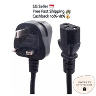 [SG SELLER 🇸🇬] Power Cable Cord UK plug to C13 IEC