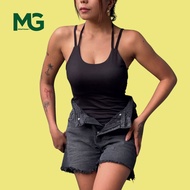 MG Racer back for daily errands cotton with slim-fitting