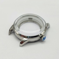 erwetg 40mm tail Watch Fit to NH38 NH35 Automatic Movement Arch Glass Transparent Backcover Steel Si