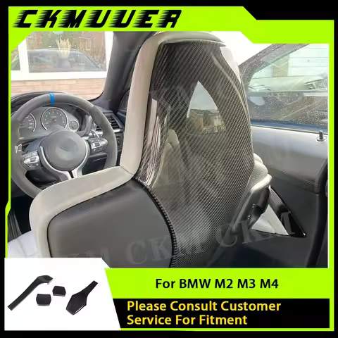 for BMW F80 M3 F82 F83 M4 F87 M2 M2C Sedan Coupe Convertible 2014-2019 Carbon Car Inner Seat Back Co