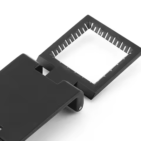 Folding Linen Tester Magnifier Loupe 10x28mm Three Folding 10X Magnifier Zinc Alloy Magnifier Magnif