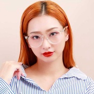 ASLLY板材圓框濾藍光眼鏡 | 透明氣泡水