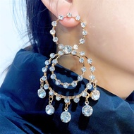 ZA Europe and America Autumn and Winter New Earrings Fashion Exaggerate Alloy Earrings and Earrings