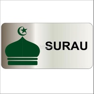 Prayer Room Surau Sign Sticker / Sticker Surau Ruang Solat