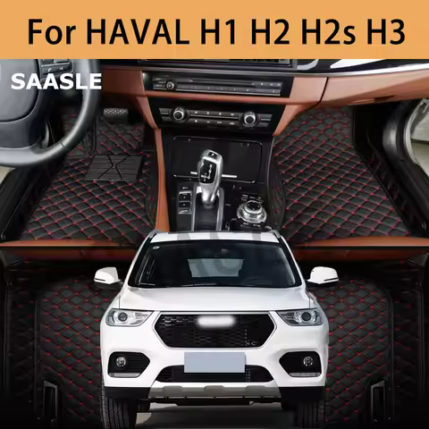 SAASLE Custom Car Floor Mats For HAVAL H1 H2 H2s H3 Auto Carpets Foot Coche Accessories