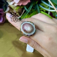 🔥แหวนทับทิมแท้นพเก้า แหวนชาย พลอยแท้ อัญมณีมงคลงานฝีมือ (สินค้ามีชิ้รเดียว)AUFU STORE