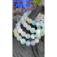 Natural Candy Selenite Cat’s Eye bracelet