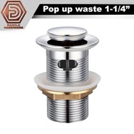 Basin overflow waste 1-1/4" (32mm) stainless steel waste basin pop up waste ceramic sink waste water