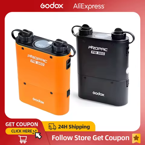 Godox PB960 Dual-Output Speedlite Flash Power Battery Pack 4500mAh for Canon Nikon SONY GODOX YONGNU