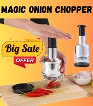 【SalesWithJoy】Kitchen Garlic Press Vegetable Garlic Onion Pressing Chopper Dicer Peeler Cutter Magic Onion Chopper 拍拍刀