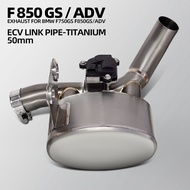 For BMW F750GS F850GS Motorcycle Exhaust Modify Middle Pipe with Electronic valve Fit Original Muffl