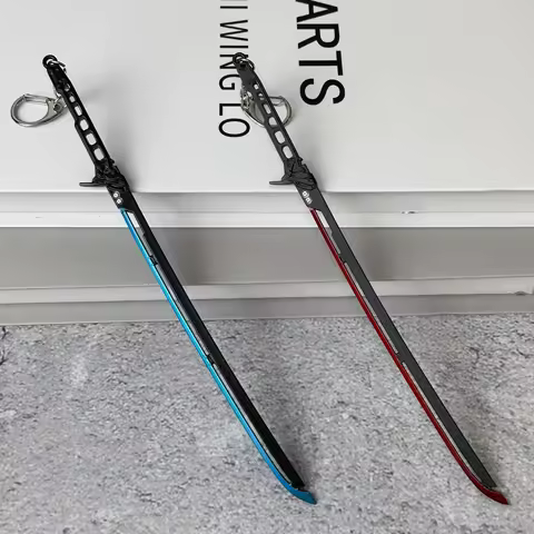 8.6in Cyberpunk Katana Metal Blade Steel Anime Knife Katana Ninja Damascus Sword Real Size Japanese 