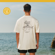 Mustard  Pesca Fresca - Off-White/Black | เสื้อยืด ผ้านุ่มพิเศษ