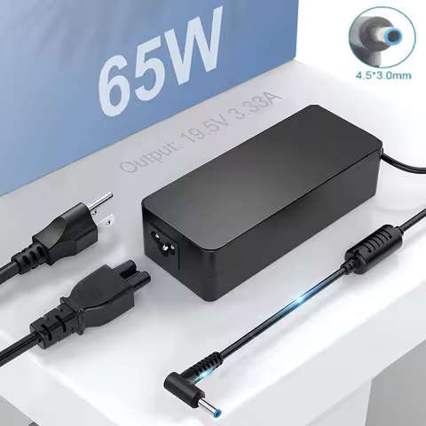 19.5V 65W Adapter Charger Power Supply For Hp Laptop Elitebook 840 G3 G5 Envy X360 Chromebook Comput