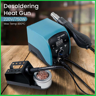 COD YCD Desoldering Heat Gun Solder dengan Stasiun 220V/750W / hot air gun pemanas mailtank stiker