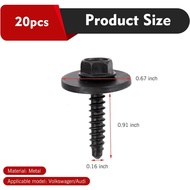 20PCS Skru Pelapik Fender, Skru Bolt Pelindung Percikan, Skru Bolt Pelapik Roda Fender, Skru Bolt Pe