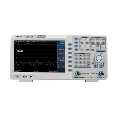 OWON XSA815TG Digital Spectrum Analyzer 9 inch LCD 1Hz Resolution Bandwidth 9kHz to 1.5GHz Frequency