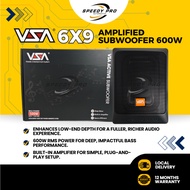VSA 6x9 Amplified Subwoofer 600W ACTIVE SUBWOOFER