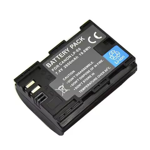3132650mAh LP E6 LPE6 E6N LP-E6 Battery For Canon EOS 5DS R 5D Mark II 5D Mark III 6D 7D 70D 80D Cam