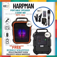 [FREE BUBBLE WRAPPING] HARPMAN X50 Portable Speaker ( 1.H.H / Bluetooth / USB / LED)