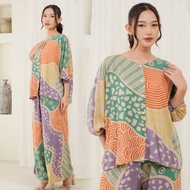 BATIK_SENO soft rayon suit busui friendly ld 180 Jumbo casual sleepwear for women mothers teenagers 