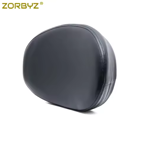 ZORBYZ Universal Motorcycle Black Driver Passenger Sissy Bar Backrest Cushion Pad For Harley Yamaha 