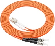 HAIZHI LC-ST Duplex OM1 OM2 Fiber Optic Patch Cable 1 - 10 m, Pack of 10 (1mtr 62.5-125um)