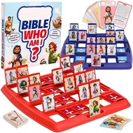 Bible Who Am I Game, Bible Who I Am Board Games for Kids, 24 Holy Characters with Life Story & Verse