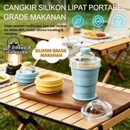 325ml Silicone Folding Cup - Practical, Durable, Easy to Carry, Portable, Leak-Proof Cup 2 in 1